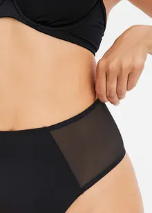Vysoká tanga se vsadkami ze síťoviny, bonprix