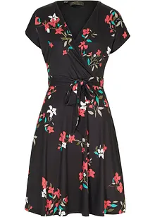 Žerzejové šaty se zavinovacím vzhledem, bonprix