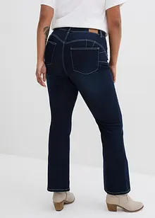 Stahovací džíny Bootcut, High Waist, bonprix