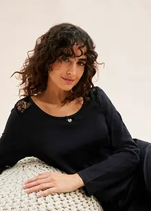 Pyžamo s jemnou krajkou, bonprix