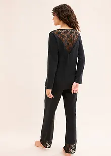 Pyžamo s jemnou krajkou, bonprix