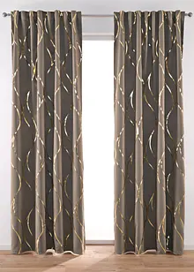 Zastiňující závěs s lesklým potiskem (1 ks v balení), bonprix