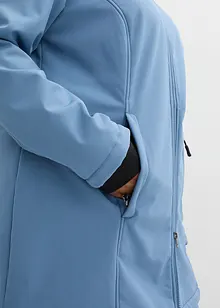 Funkční softshellová  dlouhá bunda s medvídkovým flísem, bonprix