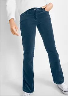 Strečové manšestrové kalhoty Bootcut, bonprix