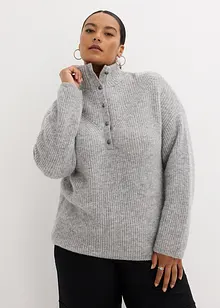Oversize vlněný svetr s alpakou, bonprix