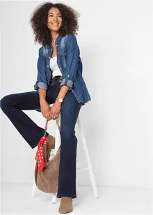Stahovací džíny High Waist, Bootcut, bonprix