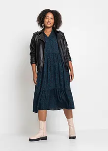 Midi šaty z viskózy, bonprix