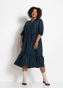 Midi šaty z viskózy, bonprix