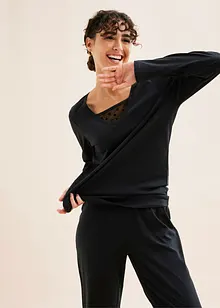 Pyžamo s jemnou krajkou, bonprix