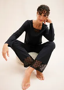 Pyžamo s jemnou krajkou, bonprix