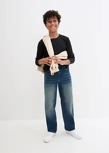 Džíny s nastavitelným pasem, Straight, Extra Loose Fit, bonprix