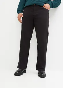 Keprové kalhoty z čisté bavlny Regular Fit, Straight, bonprix