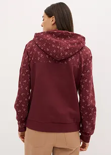 Mikina s kapucí a zipem, z čisté bavlny, bonprix
