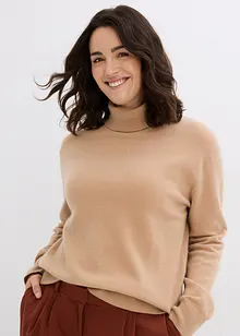 Kašmírový svetr s rolákovým límcem z Good Cashmere Standard®, bonprix