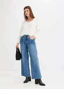 Džíny Wide Leg Mid Waist, bonprix