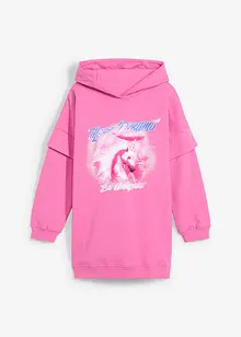 Oversized mikina Hoody z organické bavlny, pro dívky, bonprix