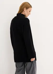 Dlouhý svetr z jemné pleteniny z viskózové směsi, s rozparky po stranách, bonprix