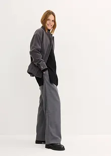 Dlouhý svetr z jemné pleteniny z viskózové směsi, s rozparky po stranách, bonprix