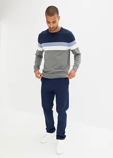 Jemně pletený svetr s Colorblocking s bavlnou, bonprix