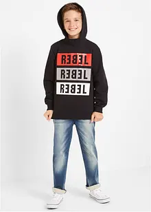 Teplákové džíny, Regular Fit, Straight, bonprix