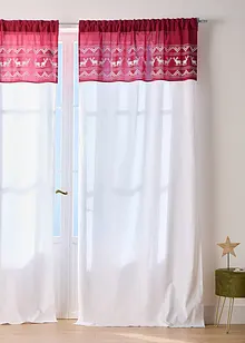 Závěs s potiskem na okraji, organická bavlna (1 ks v balení), bonprix