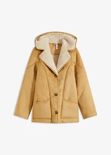 Bunda s kapucí Shearling, bonprix