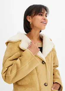 Bunda s kapucí Shearling, bonprix