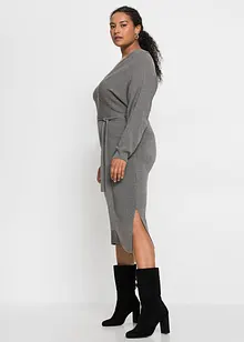 Pletené šaty ze splývavé směsi s viskózou, bonprix