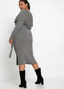 Pletené šaty ze splývavé směsi s viskózou, bonprix