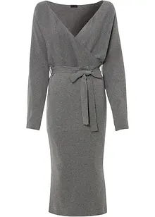 Pletené šaty ze splývavé směsi s viskózou, bonprix