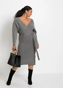 Pletené šaty ze splývavé směsi s viskózou, bonprix