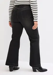 Džíny Bootcut, High Waist, pohodlná pasovka, bonprix