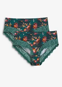 Maxikalhotky s jemnou krajkou (2 ks v balení), bonprix