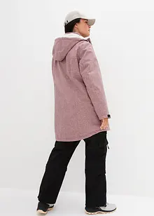 Nepromokavá funkční outdoorová dlouhá bunda s medvídkovým flísem, bonprix