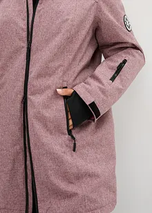 Nepromokavá funkční outdoorová dlouhá bunda s medvídkovým flísem, bonprix