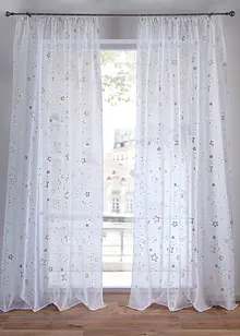 Záclona s lesklými hvězdami (1 ks), bonprix