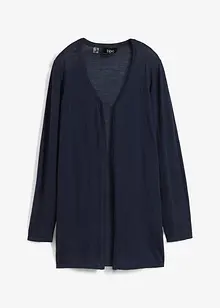 Pletený kabátek z čisté bavlny s texturou slub, bonprix