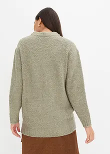 Oversized svetr z buklé, bonprix