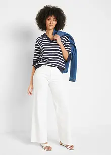 Polo tričko ze směsi bavlny a viskózy, bonprix