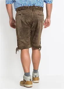 Krátké krojové kožené kalhoty Regular Fit, bonprix