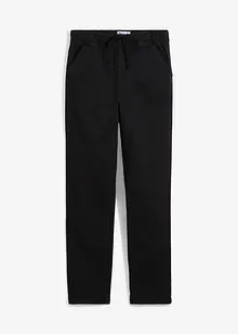 Chlapecké strečové chino kalhoty bez zapínání, s organickou bavlnou, Regular Fit Straight, bonprix