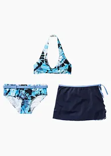 Bikiny + sukně (3dílná souprava) z recyklovaného polyamidu, bonprix