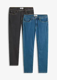 Strečové džíny Regular Fit Straight (2 ks v balení), bonprix