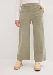 Manšestrové kalhoty s pohodlným pasem, High Waist, bonprix