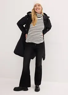 Široká parka ve střihu do A s průvlekem, bonprix