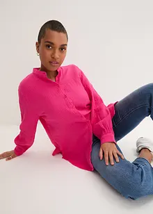 Dlouhá mušelínová halenka z bavlny, bonprix