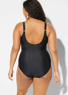 Stahovací jednodílné plavky, lehký tvarující efekt, s výstřihem do V, bonprix