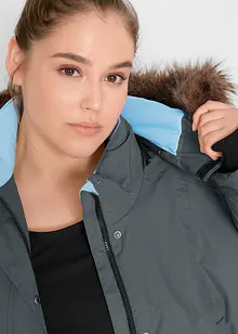 Funkční dlouhá outdoorová bunda s kapucí, nepromokavá, bonprix