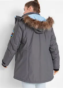 Funkční dlouhá outdoorová bunda s kapucí, nepromokavá, bonprix