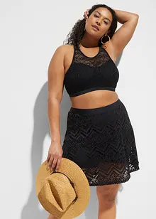 Bikinový podprsenkový top s krajkou, bonprix